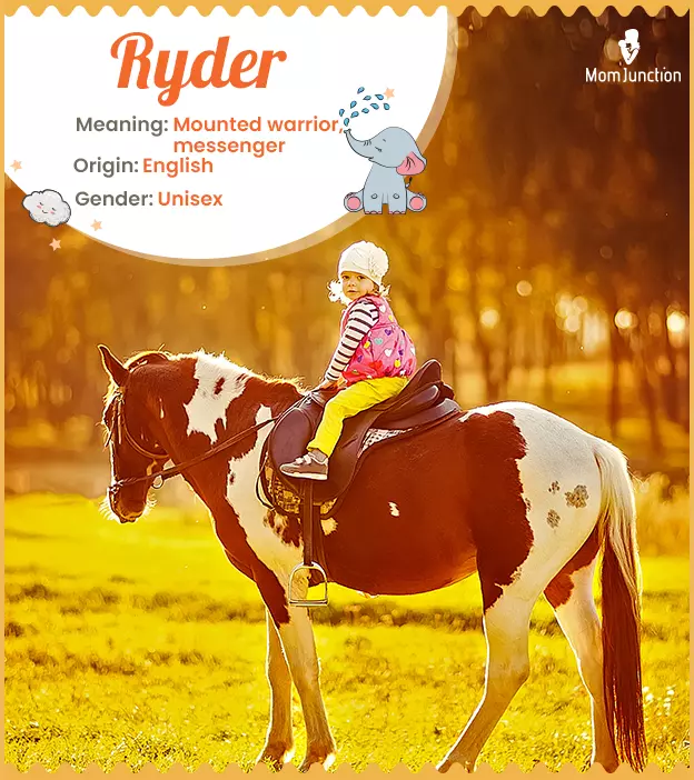 Ryder Name Meaning, Origin, History, And Popularity