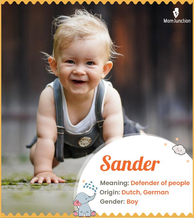 Sander Name Meaning, Origin, History, And Popularity
