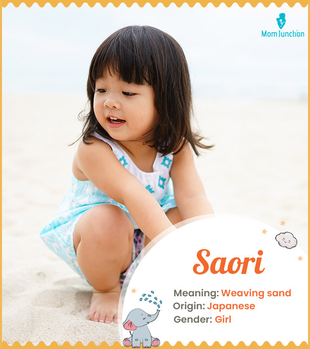 Saori means weaving sand