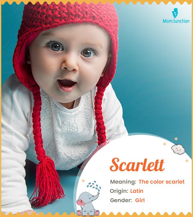 Scarlett Name Meaning, Origin, History, And Popularity