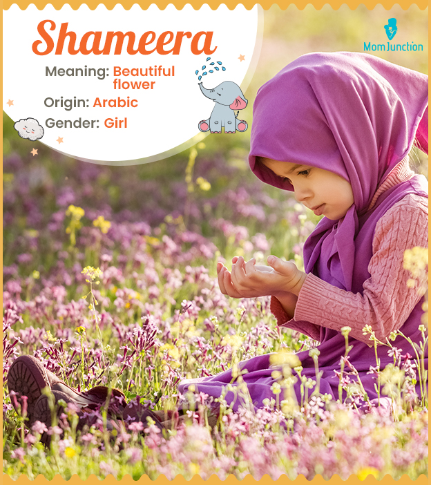 Shameera is a beautiful Arabic name