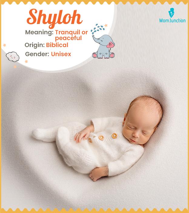 Shyloh, refers to tr