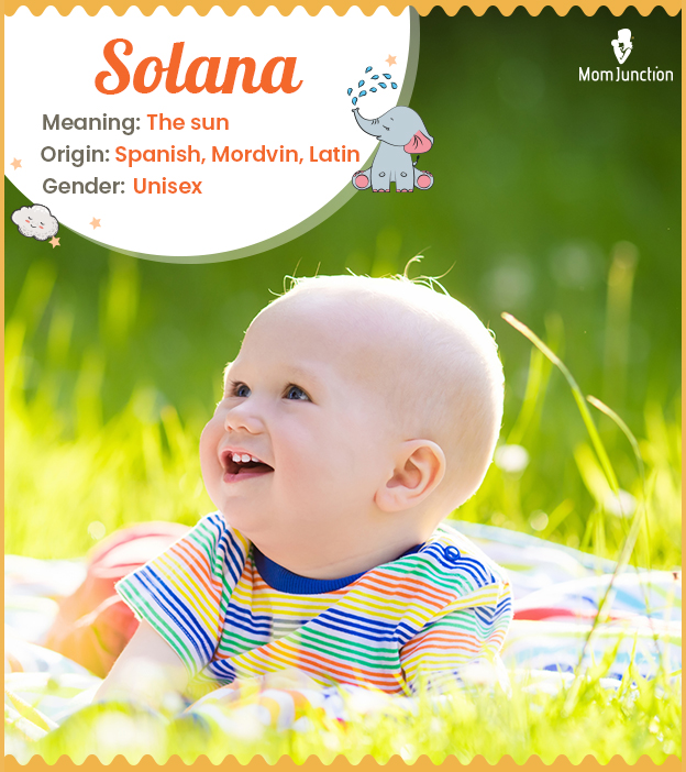 Solana, the sunshine lover