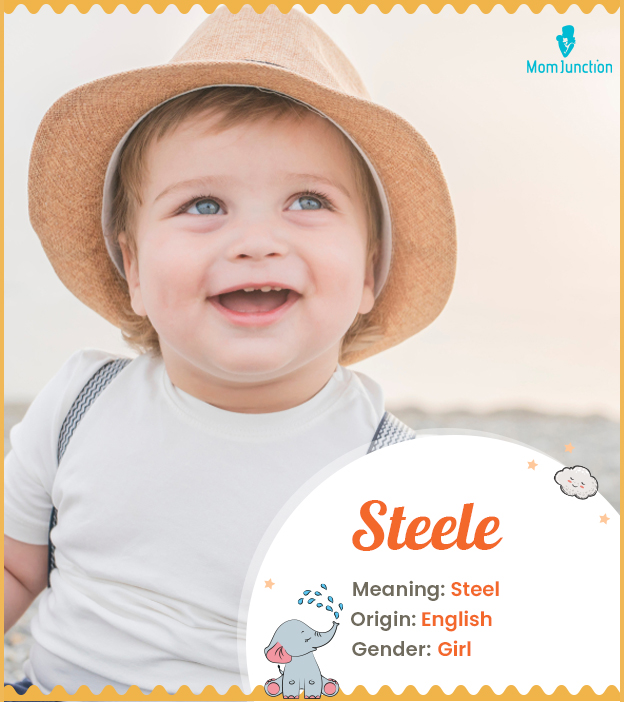Steele means steel.