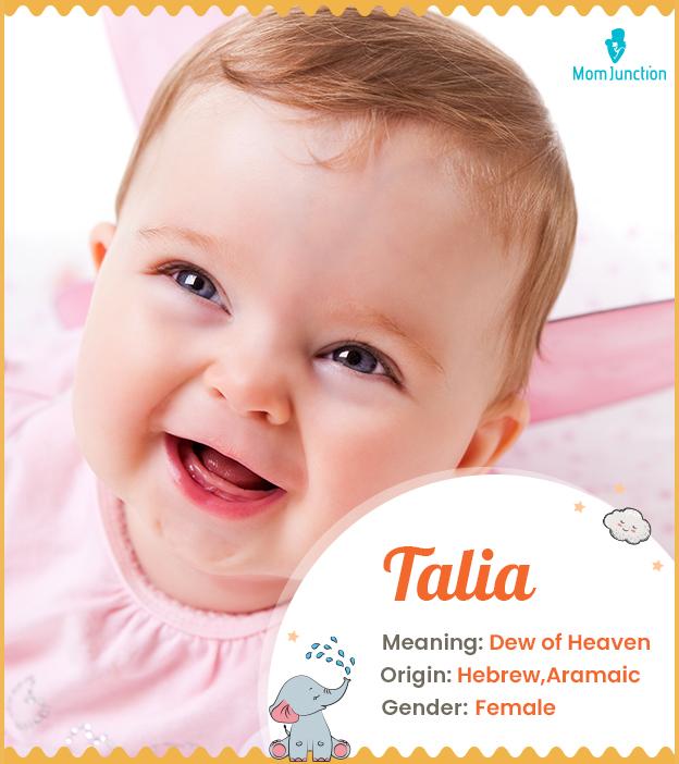 Talia Name Meaning, Origin, History, and Popularity MomJunction