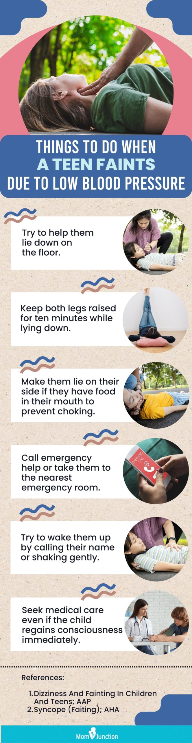 things to do when a teen faints due to low blood pressure 2 (infographic)