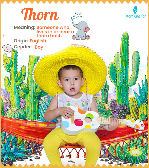 Thorn, refers to a person living in or near a thorn bush
