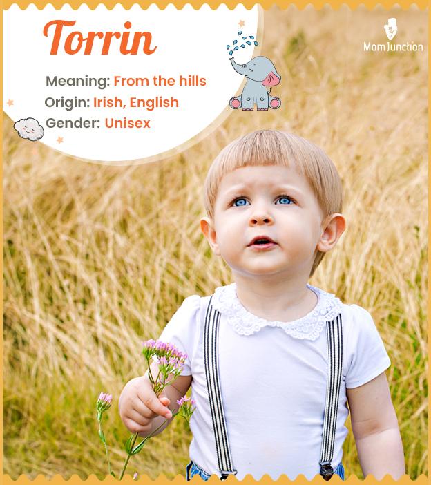 Torrin, means from t
