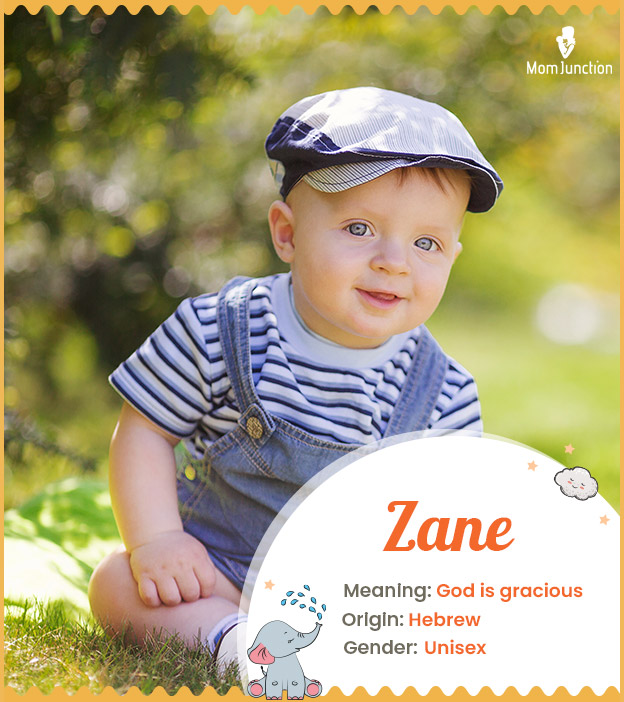 Zane means God is gracious
