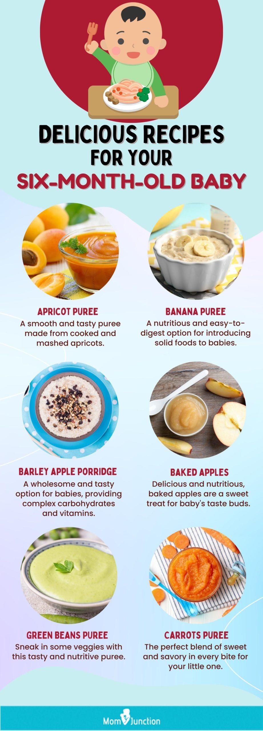 6-9 Month Old Baby Food Puree Menu (FREE Printable) - Baby Foode