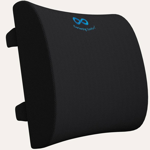 Niceeday Memory Foam Lumbar Support Pillow for Office Chair Car Lumbar  Pillow Back Cushion, Black