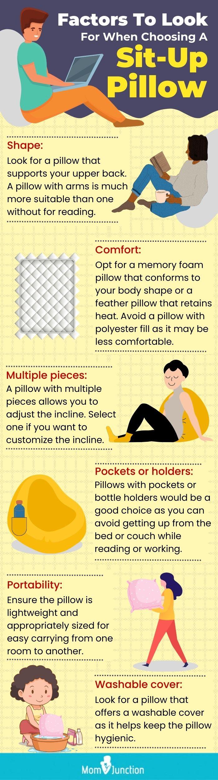 Best Pillows For Your Sleep Position Infographic