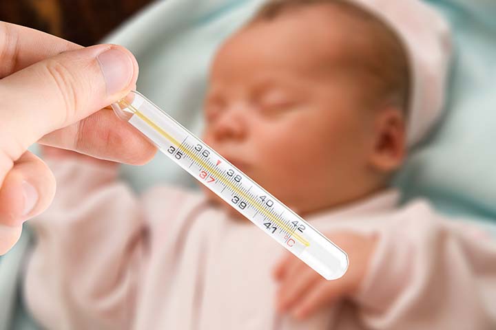 Fever, a symptom of early-onset GBS