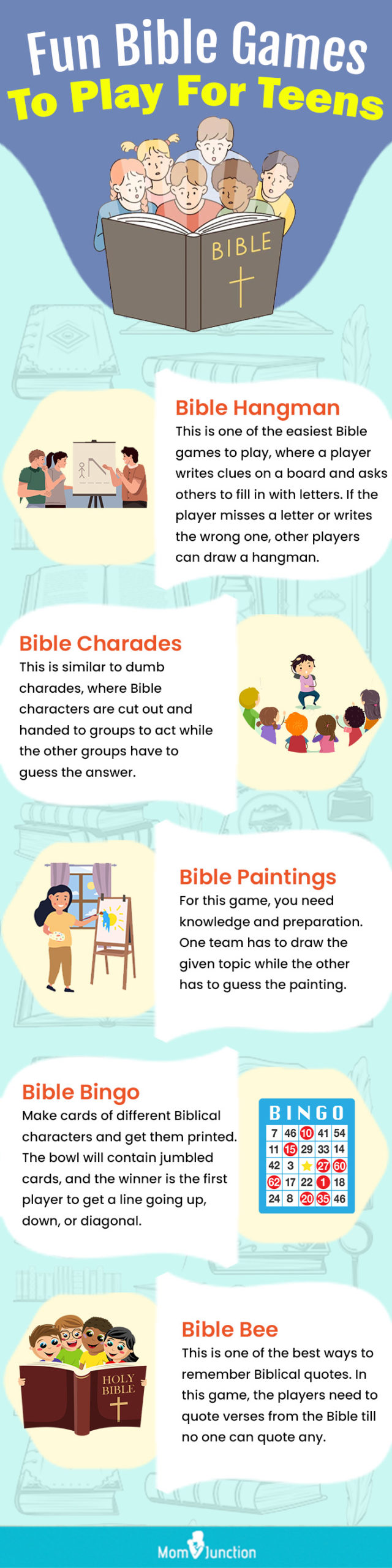 fun bible games to play for teens (infographic)