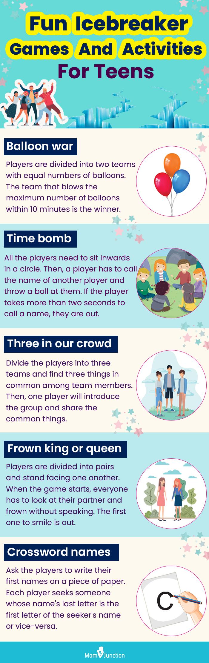 23 Icebreaker Games And Activities For Teenagers