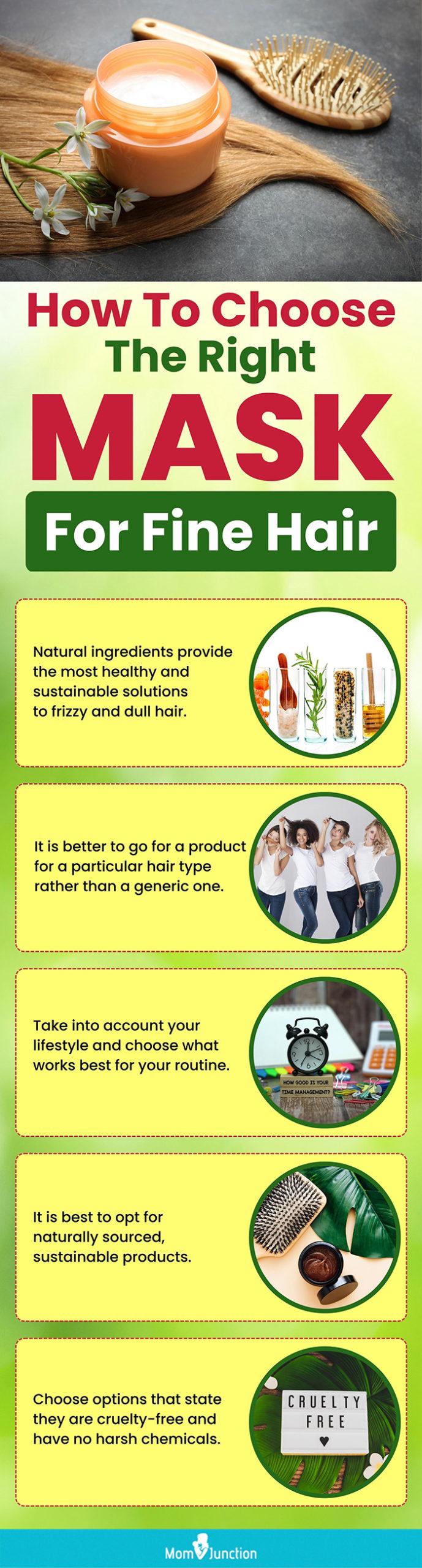 How To Choose The Right Mask For Fine Hair (infographic)