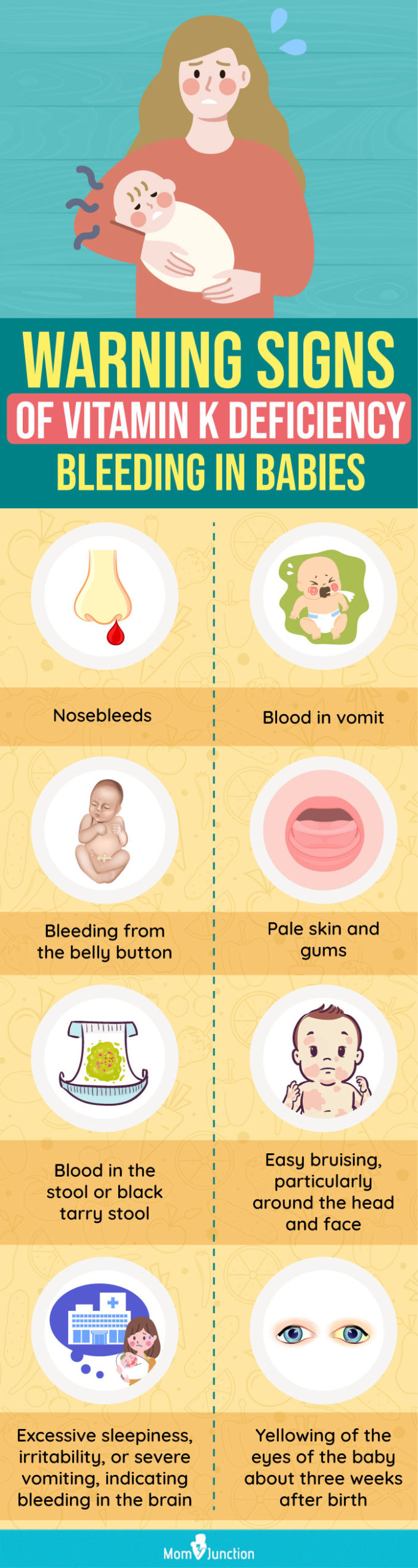 warning signs of vitamin k deficiency bleeding in babies (infographic)