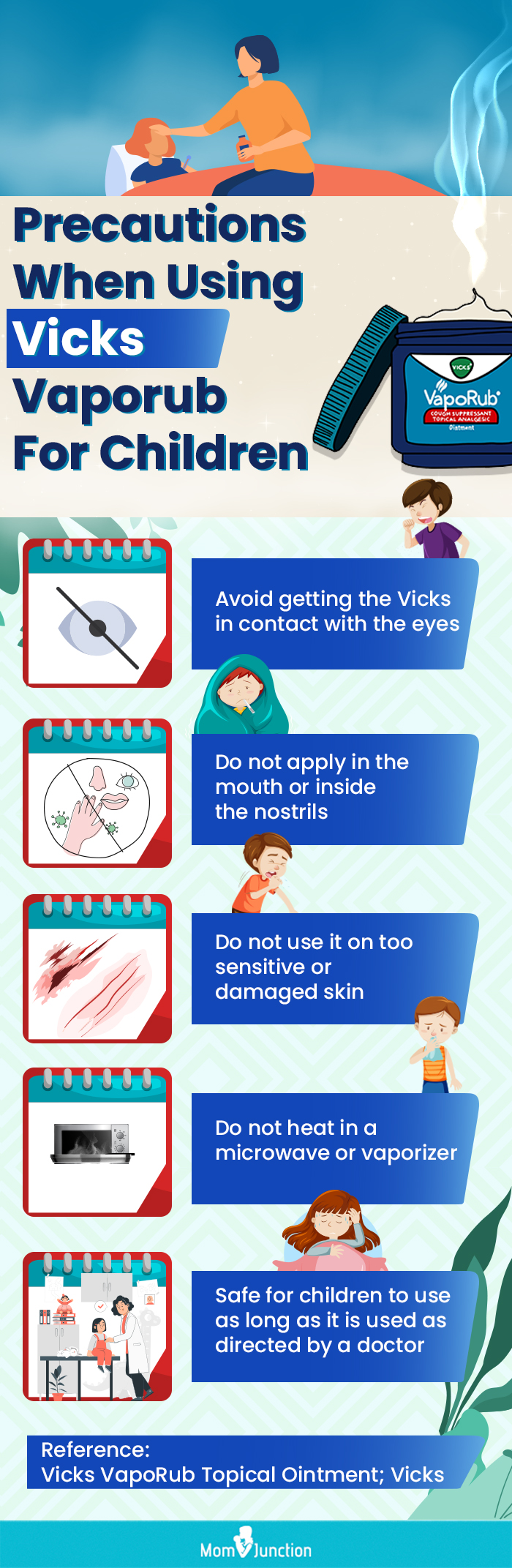 precautions when using vicks (infographic)
