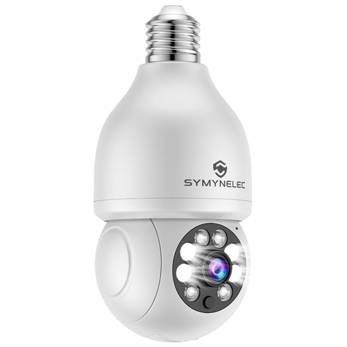  SYMYNELEC 5GHz/2.4GHz Light Bulb Security Camera