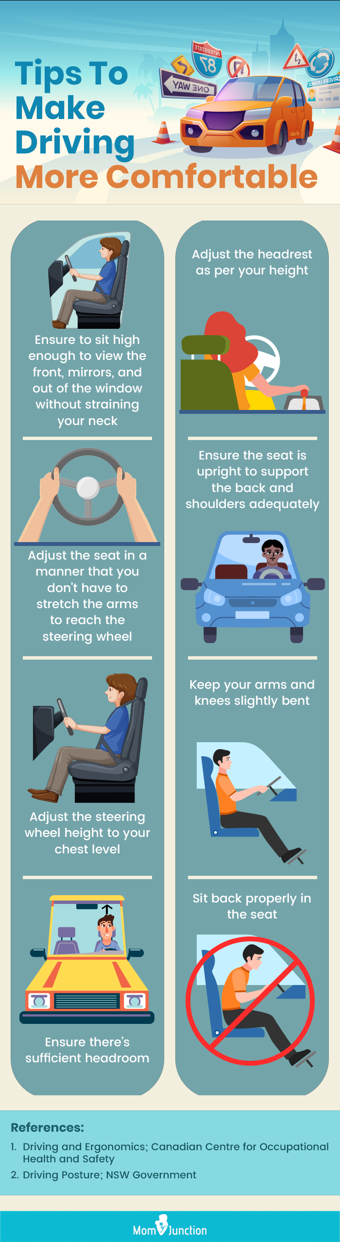Right Driving Position (Seating) for Comfort and Safety : Making the Right  Adjustments 
