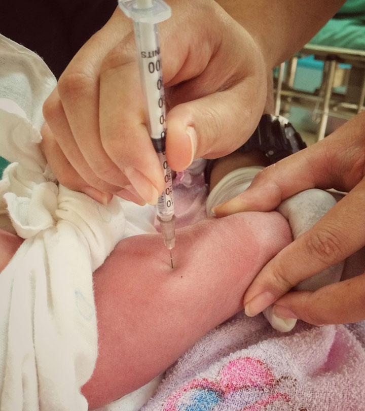 Newborn Receiving A Vitamin K Shot