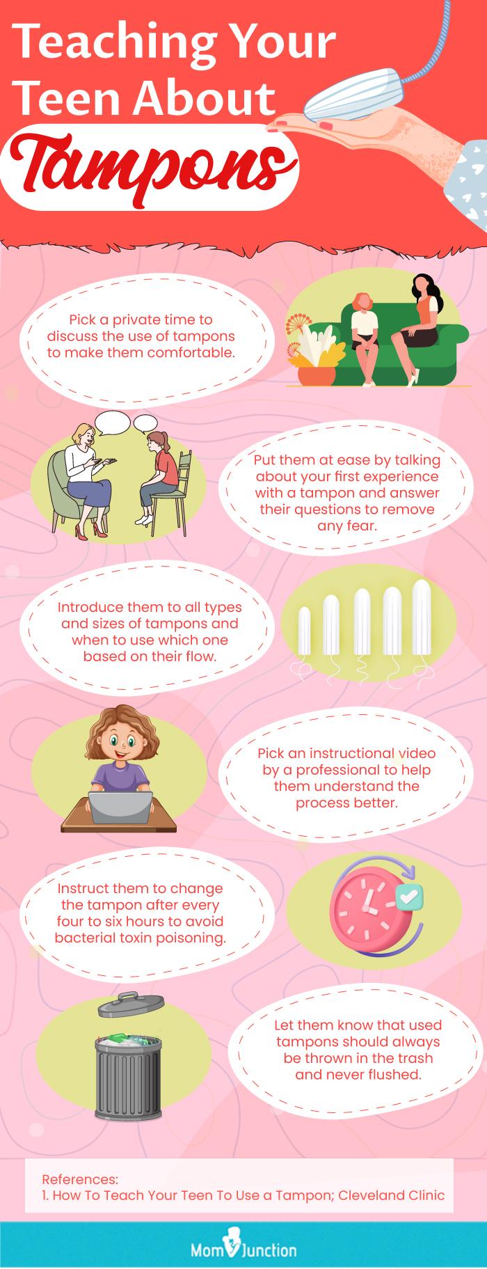 How to insert a tampon step by step