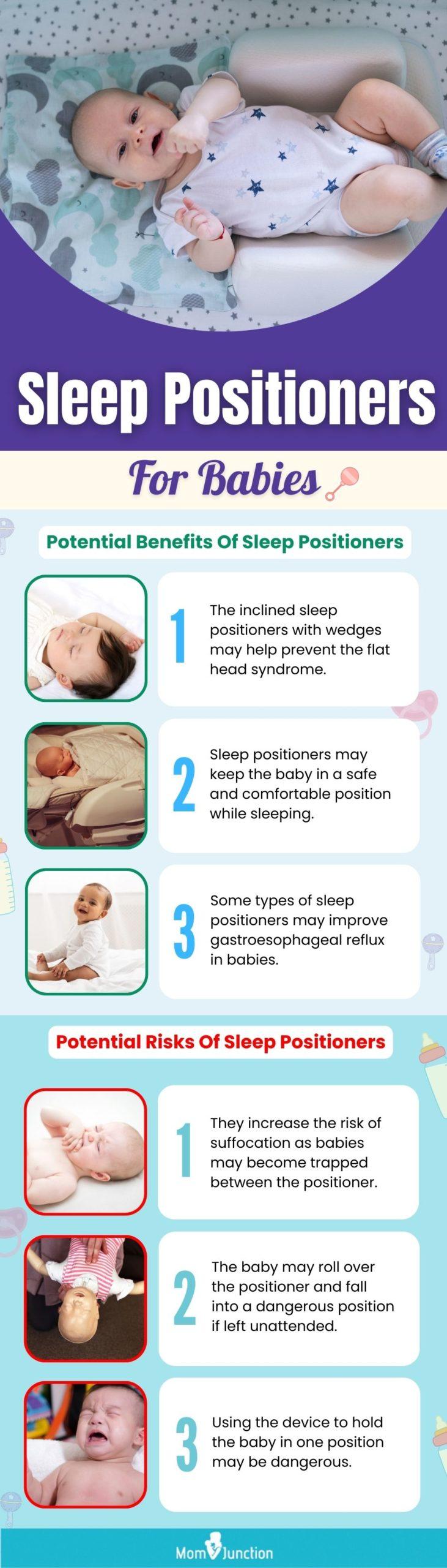 sleep positioners for babies (infographic)