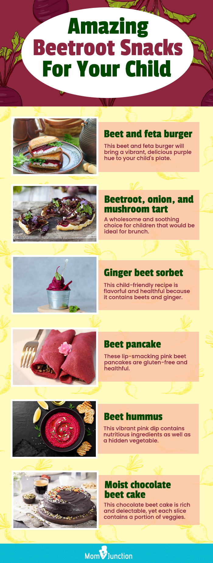 amazing beetroot snacks for your child (infographic)