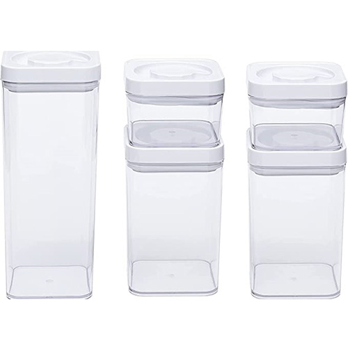 HomeyGear 12 Pack Small Twist Top Food Storage Containers Leak-Proof,  Airtight Storage Canisters with Screw & Seal Lids | BPA-Free, Stackable