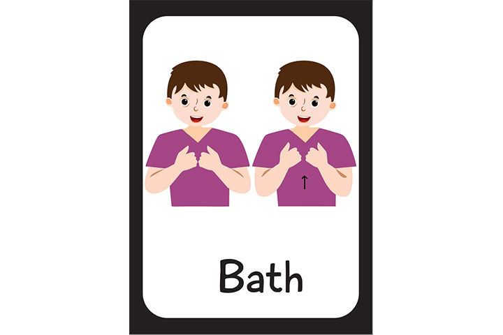 Bath in sign language