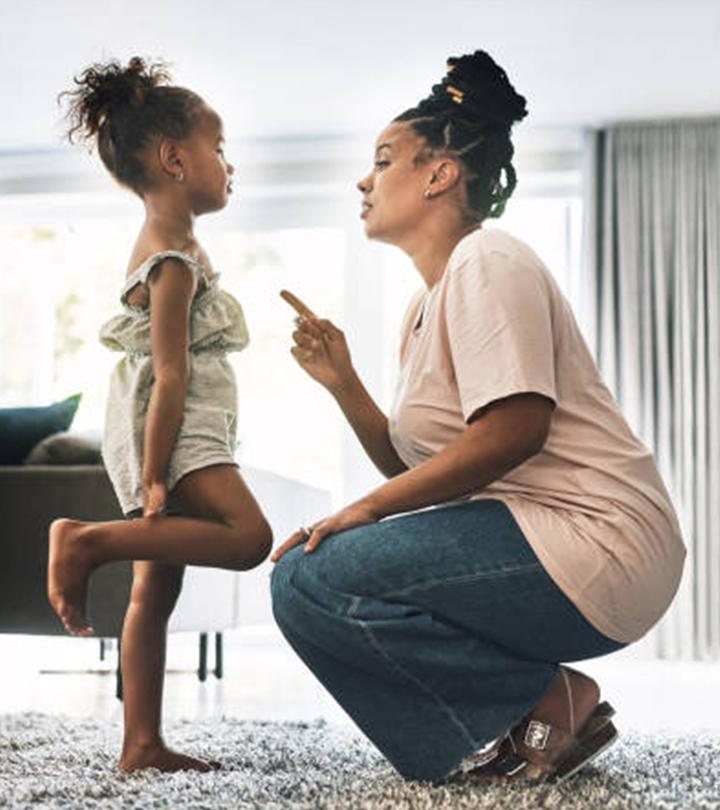Women Disciplining Her Toddler