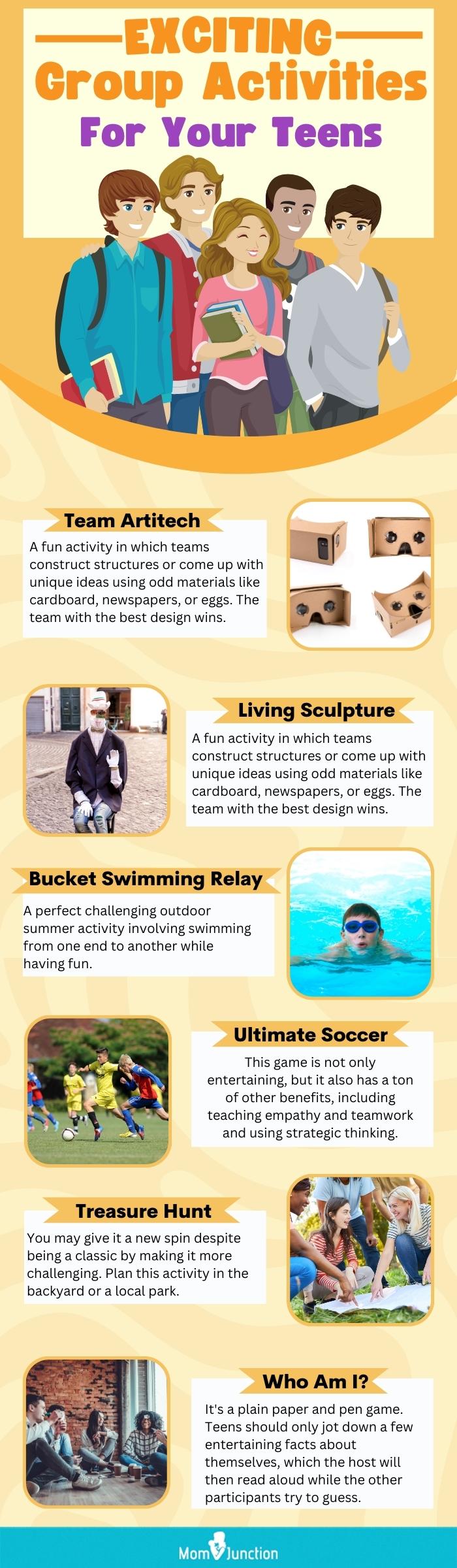 exciting group activities for your teens (infographic)