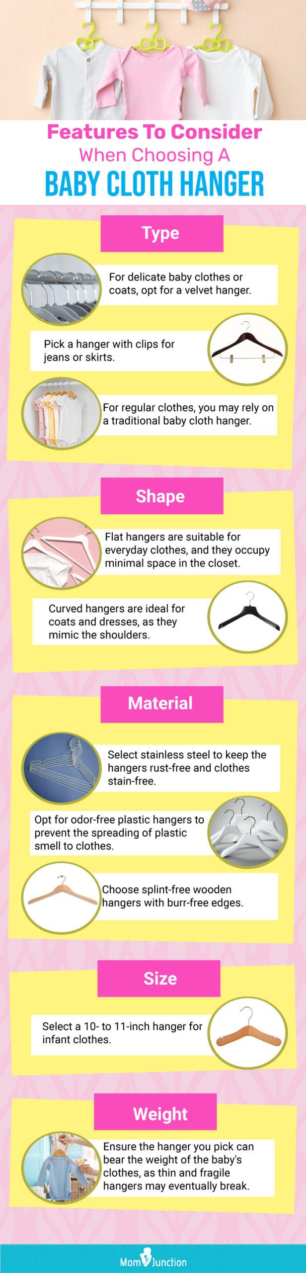 Baby Hangers for Closet with Clips 30 Pack Plastic Kids Clothes Hangers  Space Saving Adjustable Toddler Hangers for Pants Skits Coat Suit Outfit  Non Slip Hangers for Newborn Infant Children Nursery 