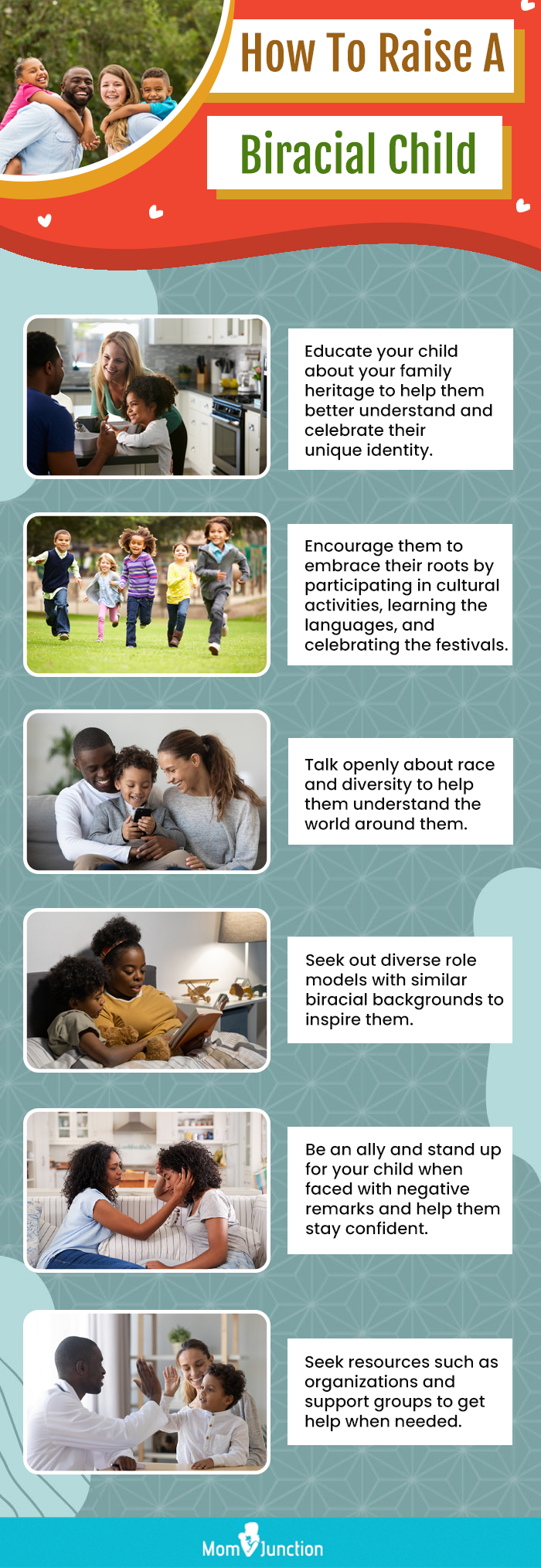 how to raise a biracial child (infographic)