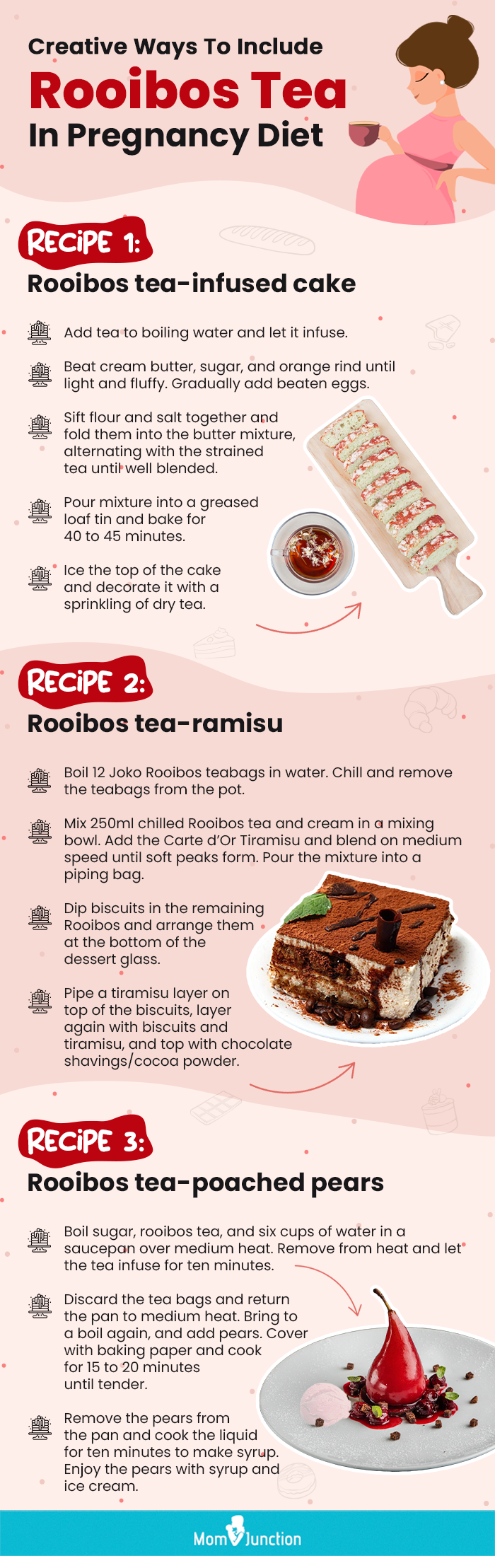 creative ways to include rooibos tea in pregnancy diet (infographic)