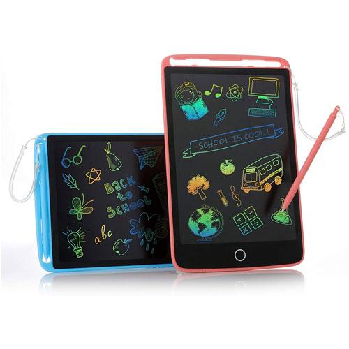 LCD Writing Tablet, 2 Pack 8.5 inch Colorful Doodle Board Drawing Pad for Kids, Drawing Tablet Girls Toys Age 6-8, Educational Kids Toy, Birthday Gift