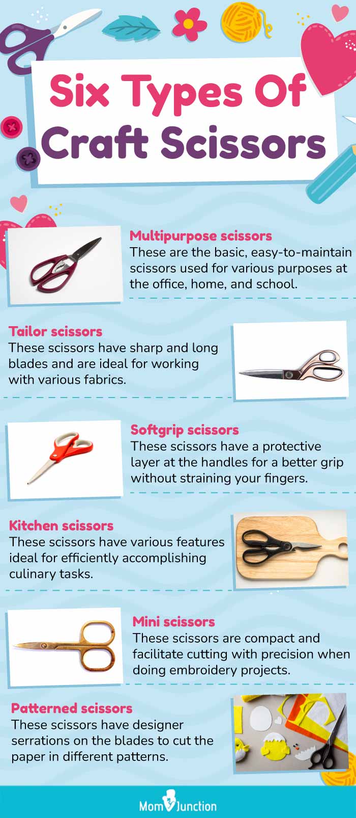 3PCS Art Scissors Paper Cutter Sewing Fabric Craft Scissors Multipurpose  Handheld Scissors with Sharp Blade for Office Home School 8.5 Inch (ORANGE)