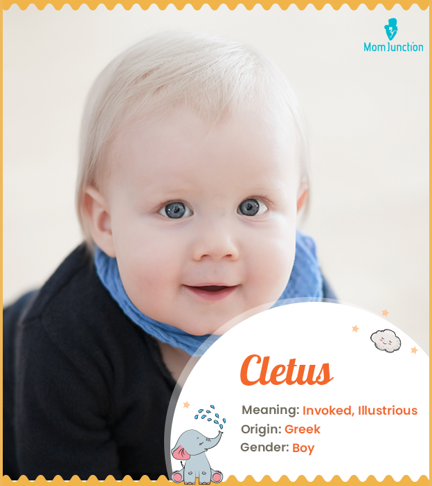 Cletus, a Greek-origin name