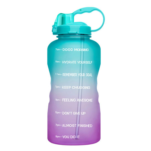 Simple Modern 1 Gallon 128 oz Water Bottle with Push Button Silicone Straw  Lid & Motivational Measurement Marker, Large Reusable Tritan Plastic Water  Jug, Summit Collection