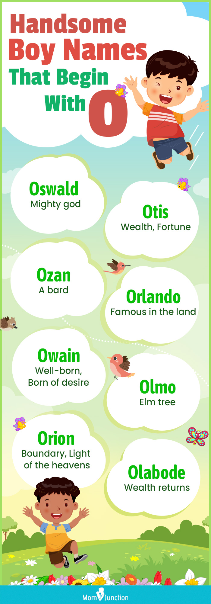 handsome boy names that begin with o (infographic)