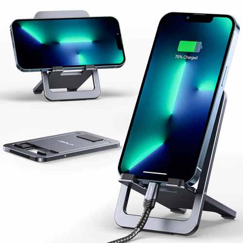 Cooper ChatStand, Height Adjustable Cell Phone Stand for Desk  Cell Phone  Holder Stand for Office Home, Desk Phone Stand for Recording, iPhone Stand  for Desk Accessories for Women, iPhone Holder 