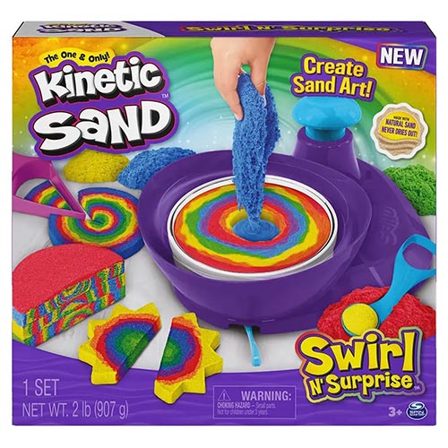  Kinetic Sand, Construction Site Folding Sandbox with Toy Truck  and 2lbs of Play Sand, Sensory Toys for Kids Ages 3 and up : Toys & Games