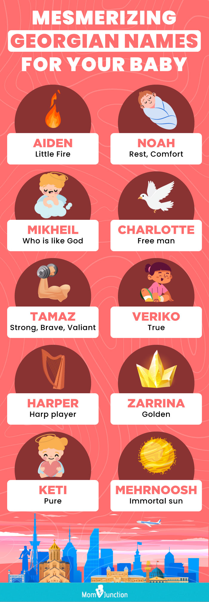 mesmerizing georgian names for your baby (infographic)