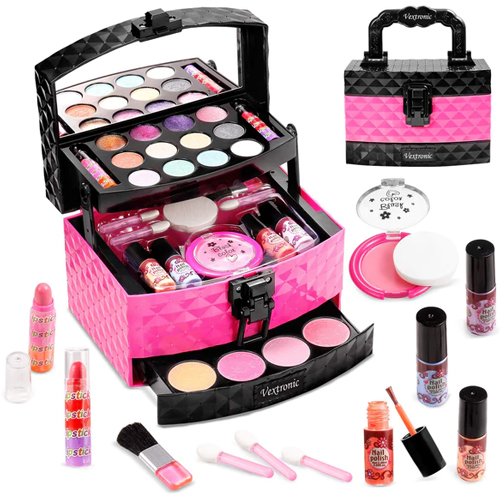 Real Makeup Girl Toys,Kids Makeup Kit for Girls - Tween Makeup Set for Girls,  Non Toxic, Play Girls Makeup Kit for Kids - Top Birthday for Ages 5, 6, 7,  8, 9, 10 Year Old Children 