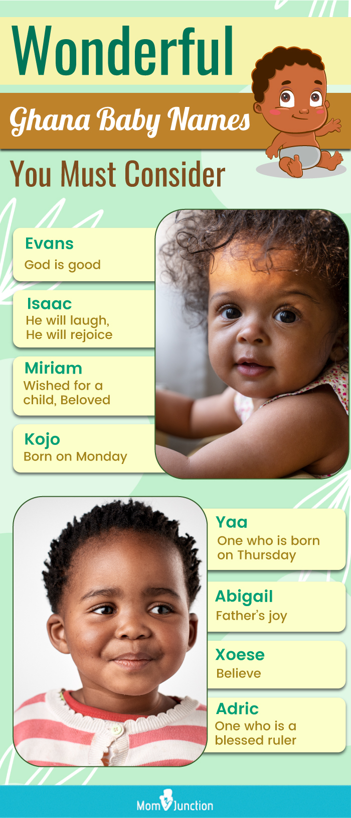wonderful ghana baby names you must consider (infographic)