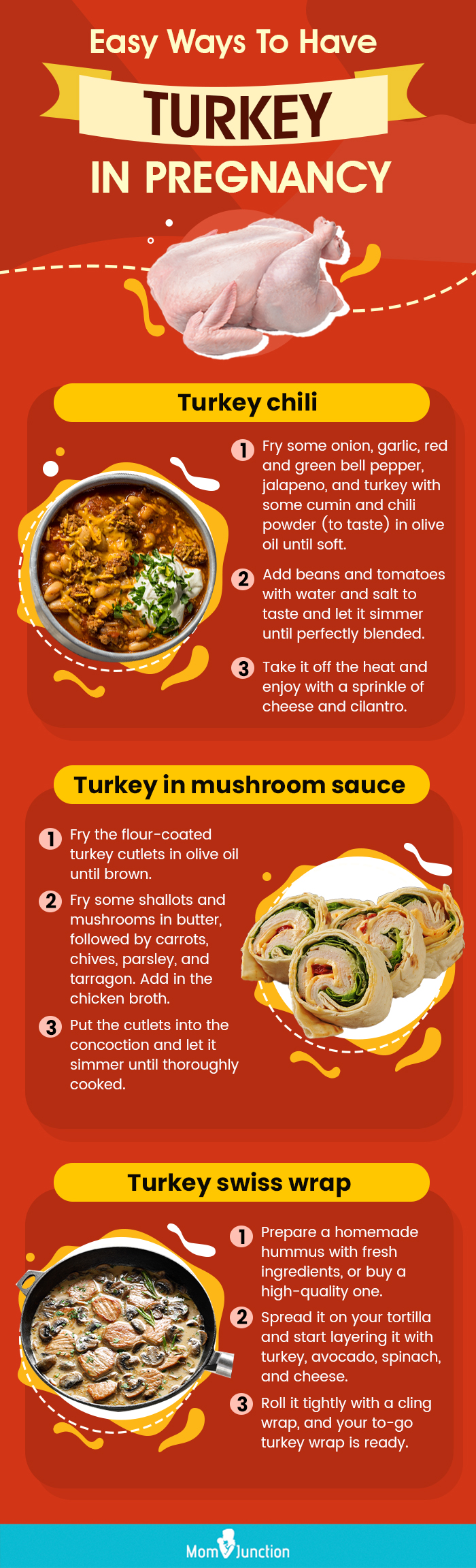 easy ways to have turkey in pregnancy (infographic) 