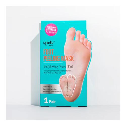 Scala Foot Peel Mask Treatment (2 Pack) Dead Skin Remover for Feet, Dry Cracked Feet, Exfoliator Gel Fixes Cracked Heels, Peeling Reveals Baby Soft