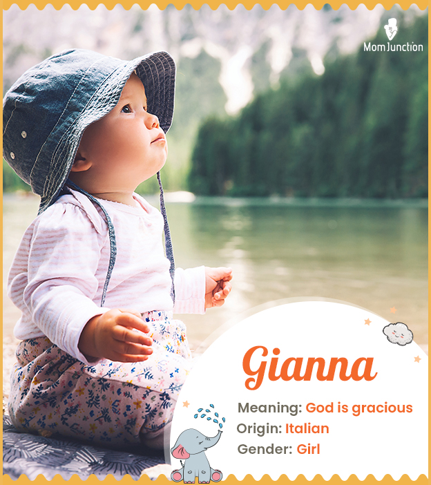 Gianna means God is gracious