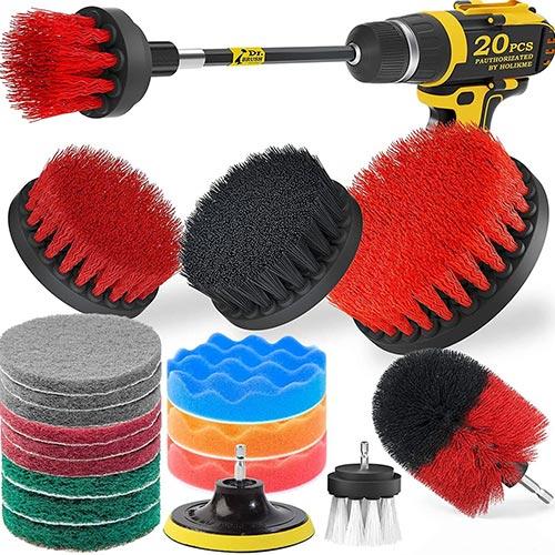 Mini Bullet Drill Brush Scrubber (Soft White Brush) – ADSCO Companies