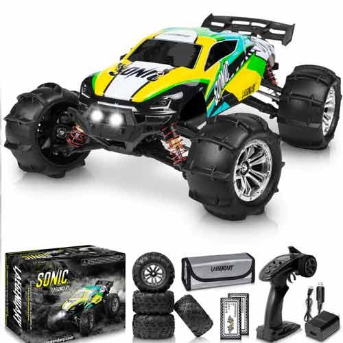  Remote Control Car, OrrenteRemote RC Cars with Headlights and  Wheel Lights, 4WD 2.4Ghz Double Sided 360° Rotating RC Truck for 6 Year Old  Boy Gifts Stunt RC Car Kids Xmas Toy